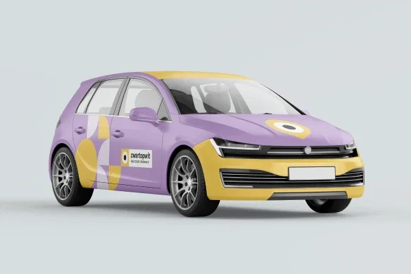 personenwagen full wrap met dak pakket