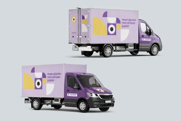 meubelvrachtwagen full wrap met cabine pakket