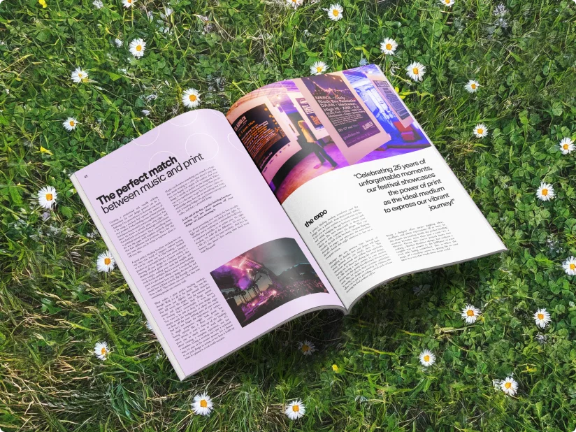 Wij drukken jou promo sponsorbrochure voor festivals en evenementen. 