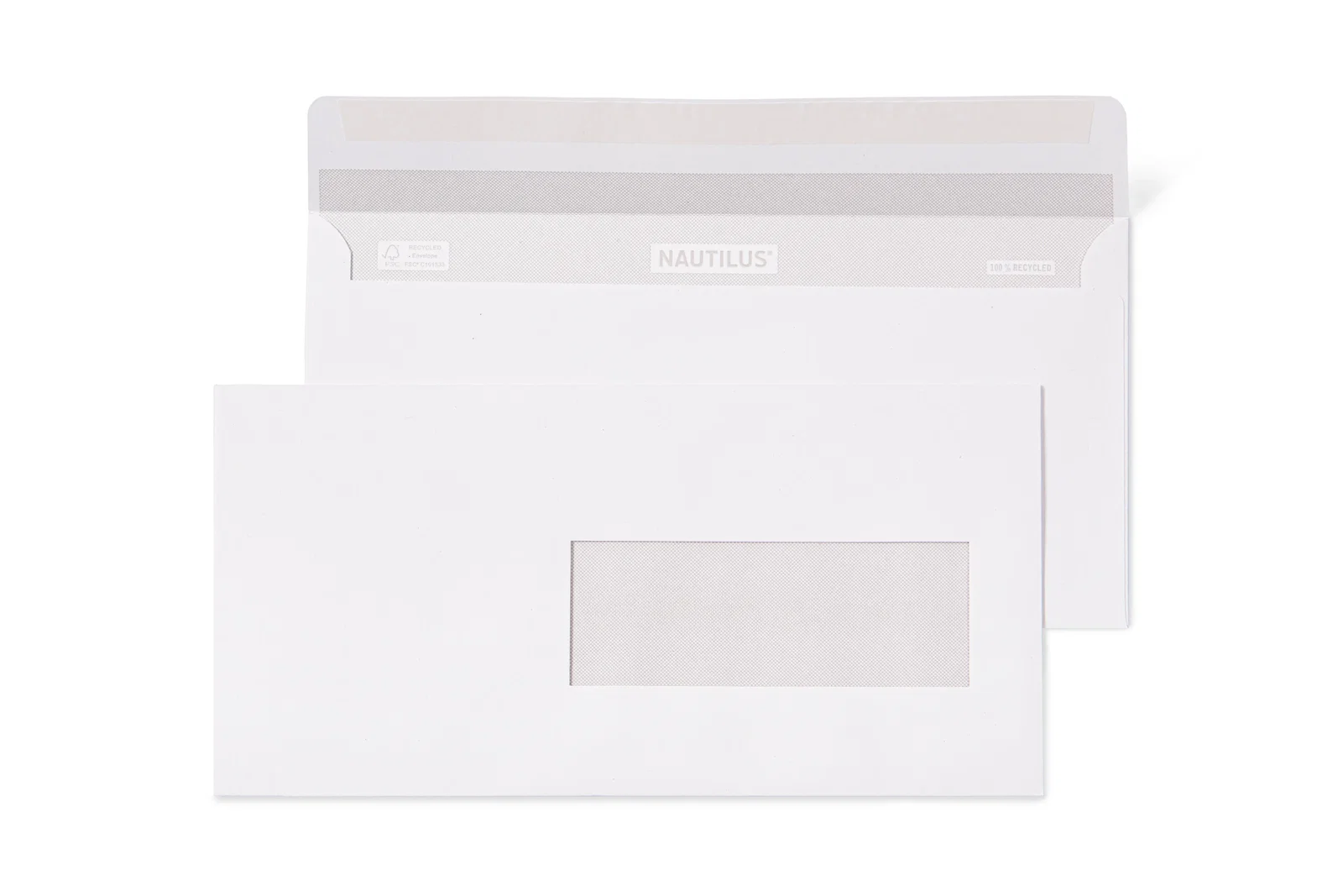 C5/6 venster rechts zelfklevende strip offset recycled white 