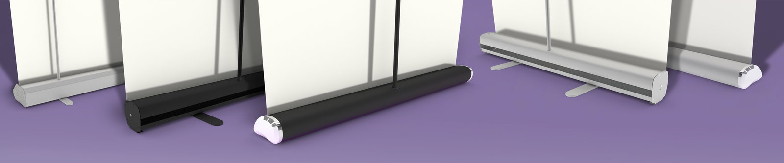 Alle verschillende cassettes van onze roll-up banners
