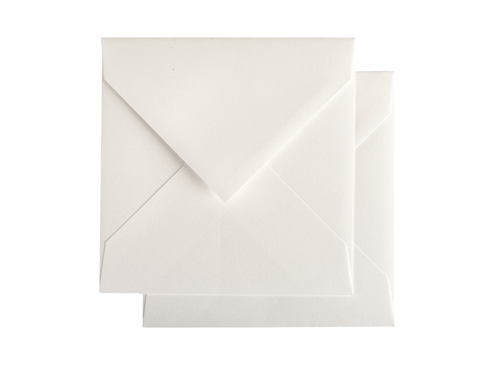 Envelop van Gmund Linnen Cream papier met gegomde sluiting.